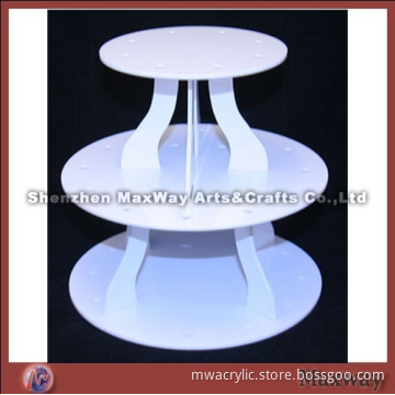 Milky Acrylic Cupcake Holder Rack